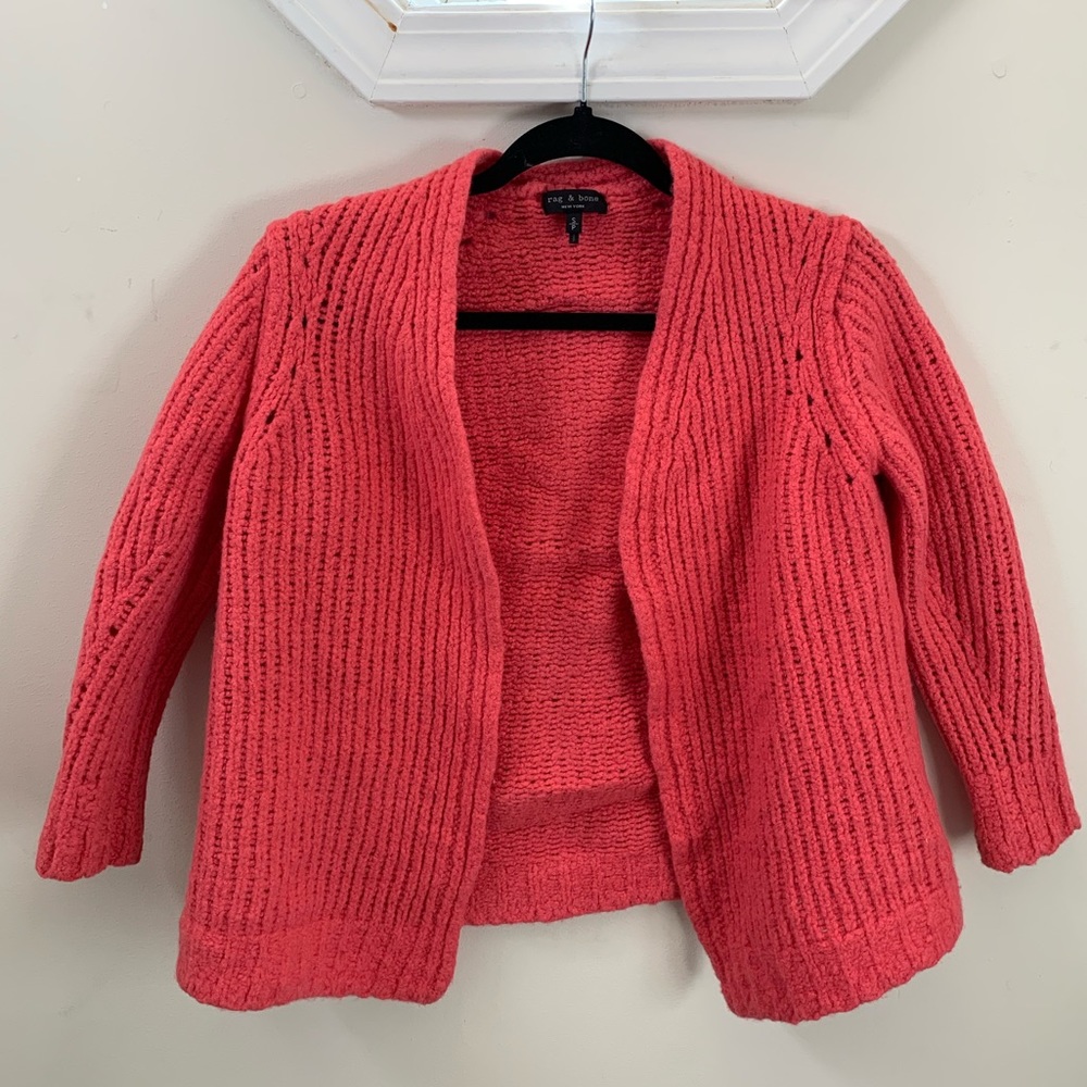 Rag & Bone Pink Arizona Cardigan
